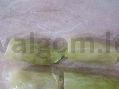 Balandėliai su naminiu faršu ir baziliku Žingsnis 5