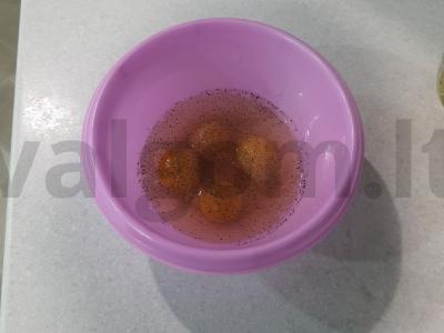 Keptas cukinijas su kiaušiniu Žingsnis 2