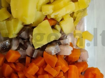 Silkė su vinigretu Žingsnis 2