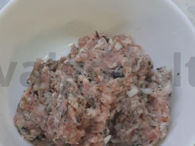 Sultingas liulė-kebabas iš kiaulienos faršo orkaitėje Žingsnis 3