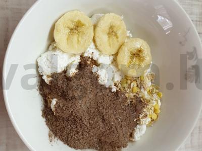 Sūrio vokelis su šokoladiniu varškės įdaru Žingsnis 1