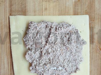 Sūrio vokelis su šokoladiniu varškės įdaru Žingsnis 3