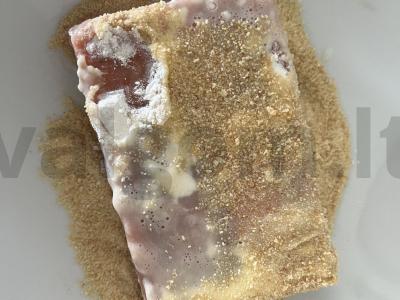 Menkių filė tešloje iš blynų miltų ir pieno Žingsnis 4