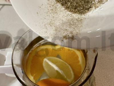 Ramunėlių arbata „Gaivus citrusas“ Žingsnis 3