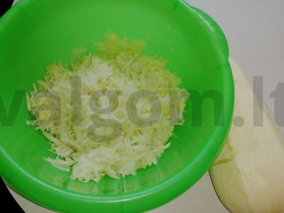 Cukinijų blynai Žingsnis 1