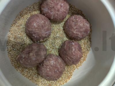 Kalakutų mėsos kukuliai su morkomis ir miežiais Žingsnis 2