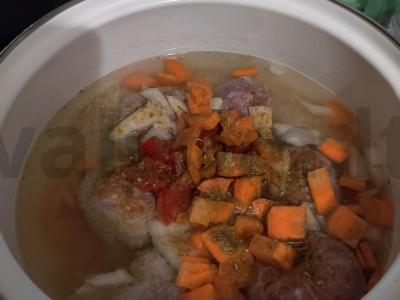 Kalakutų mėsos kukuliai su morkomis ir miežiais Žingsnis 7