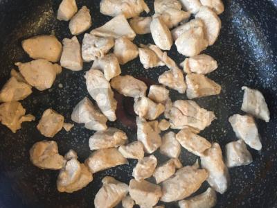 Makaronai su vištiena grietinėlėje Žingsnis 4