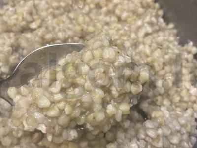 Žalioji grikių košė su medumi ir GHI sviestu Žingsnis 3