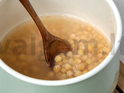 Vegetariškas žirnių sriubos tyrė Žingsnis 1