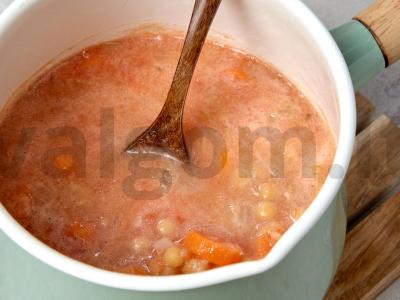 Vegetariškas žirnių sriubos tyrė Žingsnis 3