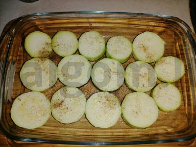 Keptas cukinijų užkandis Žingsnis 1