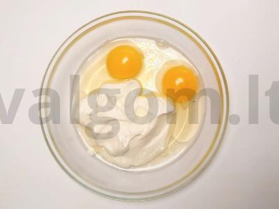 Skani makaronų apkepas su kumpiu Žingsnis 1