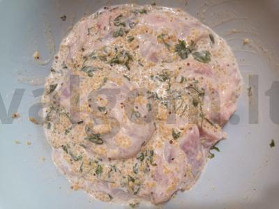 Skanus triušis su daržovėmis ir Dijon garstyčiomis Žingsnis 1