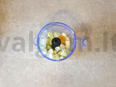 Blynai su cukinija ir viso grūdo miltais Žingsnis 2