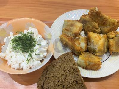 Namų stiliaus kepta žuvis pagrindine nuotrauka