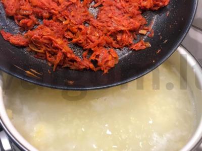 Kopūstienė su šviežia kopūstu, grikiais ir bulvėmis Žingsnis 10