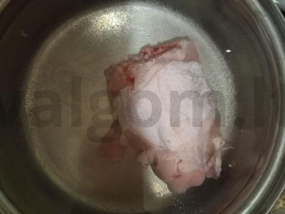 Sūrio sriuba su dešra Žingsnis 1