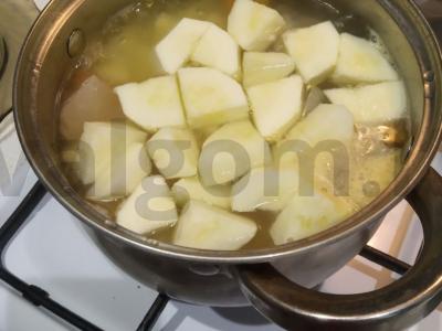 Moliūgų sriuba-pyragas su cukinija Žingsnis 4