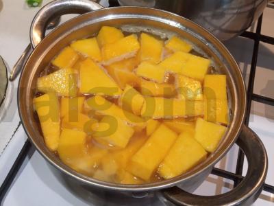 Moliūgų sriuba-pyragas su cukinija Žingsnis 5