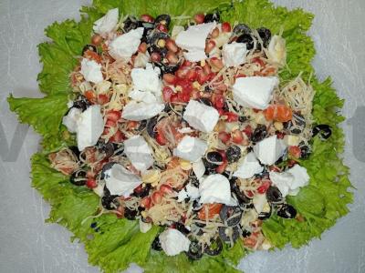 Salotas su rikotos sūriu ir granatų sėklomis Žingsnis 2