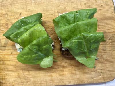 Skrebučiai su sūriu ir špinatais pusryčiams Žingsnis 6