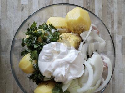 Vištiena su bulvėmis grietinėje Žingsnis 3