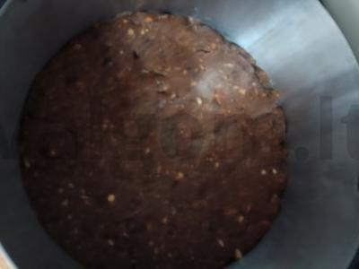 Tortas su žemės riešutų sviestu ir šokoladu Žingsnis 3