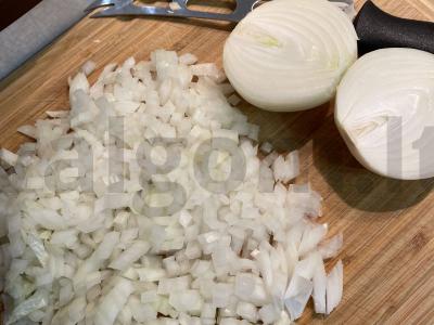 Befstroganovas su grikių koše Žingsnis 2