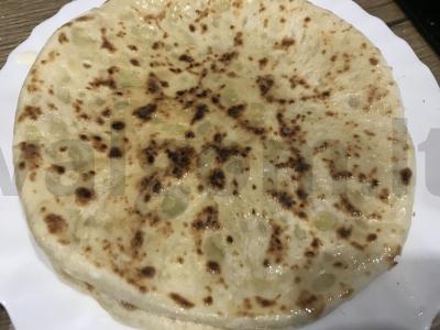 Kabar dinų „Dėlen“ хычины su bulvėmis ir sūriu Žingsnis 8