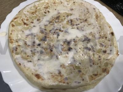 Kabar dinų „Dėlen“ хычины su bulvėmis ir sūriu Žingsnis 9