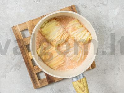 Pekino kopūstų su faršu ir ryžiais Žingsnis 3