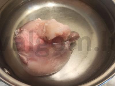 Žiedinių kopūstų sriuba Žingsnis 1