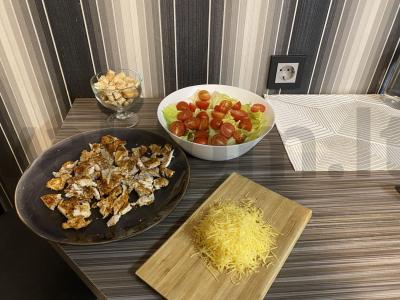 Cezario salotas su kalakutienos filė Žingsnis 3