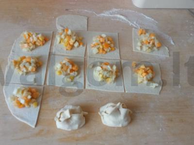 Mantai „Moliūgas ir bulvės“ Žingsnis 3