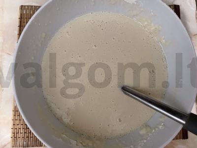 Blynai su vištienos filė, žolelėmis ir sūriu Žingsnis 1