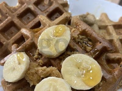 Naudingos avižų vafliai pagrindine nuotrauka