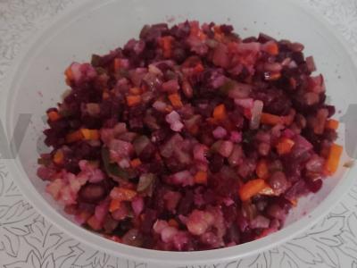 Vinegretas su pupelėmis Žingsnis 4