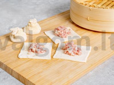 Klasikiniai mantai su faršu garuose Žingsnis 3