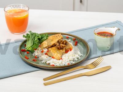 Kalakutienos filė kotletai graikinio riešuto tešloje pagrindine nuotrauka