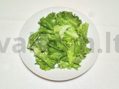 Šiltas salotas su pomidorais ir bryndža Žingsnis 3