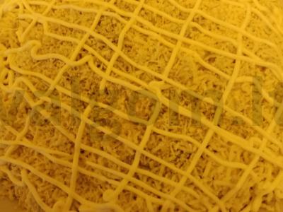 Salotas „Mimoza“ su tunu, bulvėmis ir svogūnais pagrindine nuotrauka