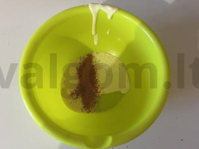 Kepti sausainiai „Naminiai“ su prieskoniais Žingsnis 1