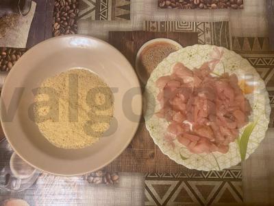 Makaronai su vištienos filė ir šampinjonais Žingsnis 1