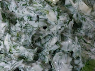 Žiedinė kopūstai, troškinti grietinėje su žolelėmis Žingsnis 3