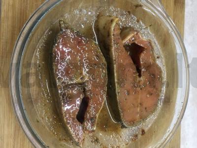 Keptas lašišos steikas Žingsnis 2