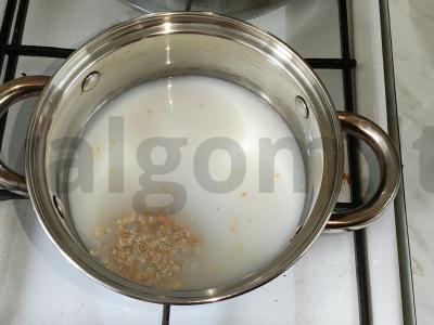 Avižinė košė su kiviais Žingsnis 1