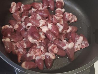 Širdelės su pievagrybiais Žingsnis 1