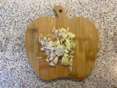 Makaronai su pievagrybiais ir vištienos kepenėlėmis Žingsnis 4