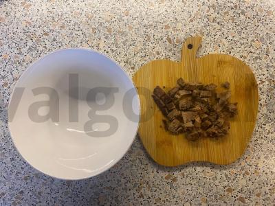 Makaronai su pievagrybiais ir vištienos kepenėlėmis Žingsnis 9